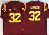 USC Trojans 32 O.J.Simpson Red College Football Jersey,baseball caps,new era cap wholesale,wholesale hats
